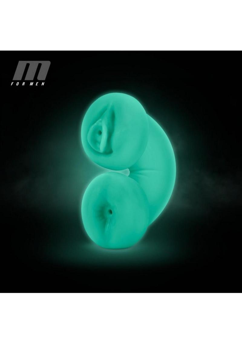Soft and Wet Double Trouble Glow In The Dark Masturbator