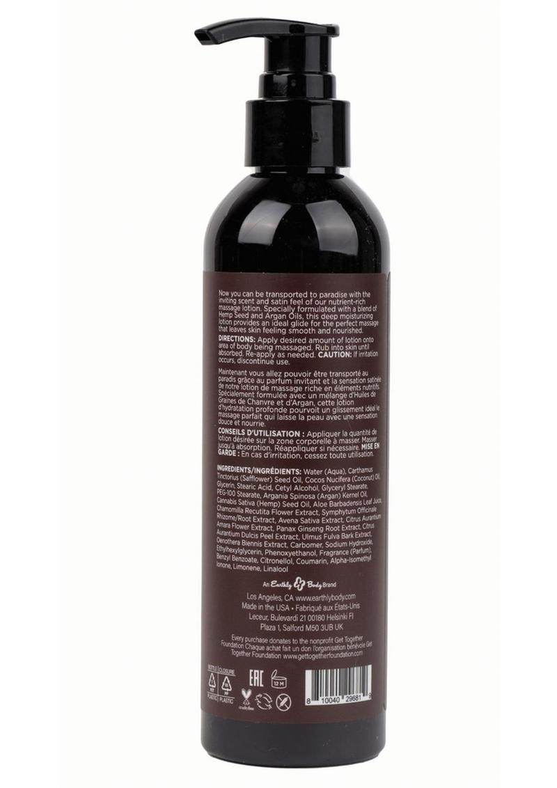 Earthly Body Massage Lotion Kashmir Musk