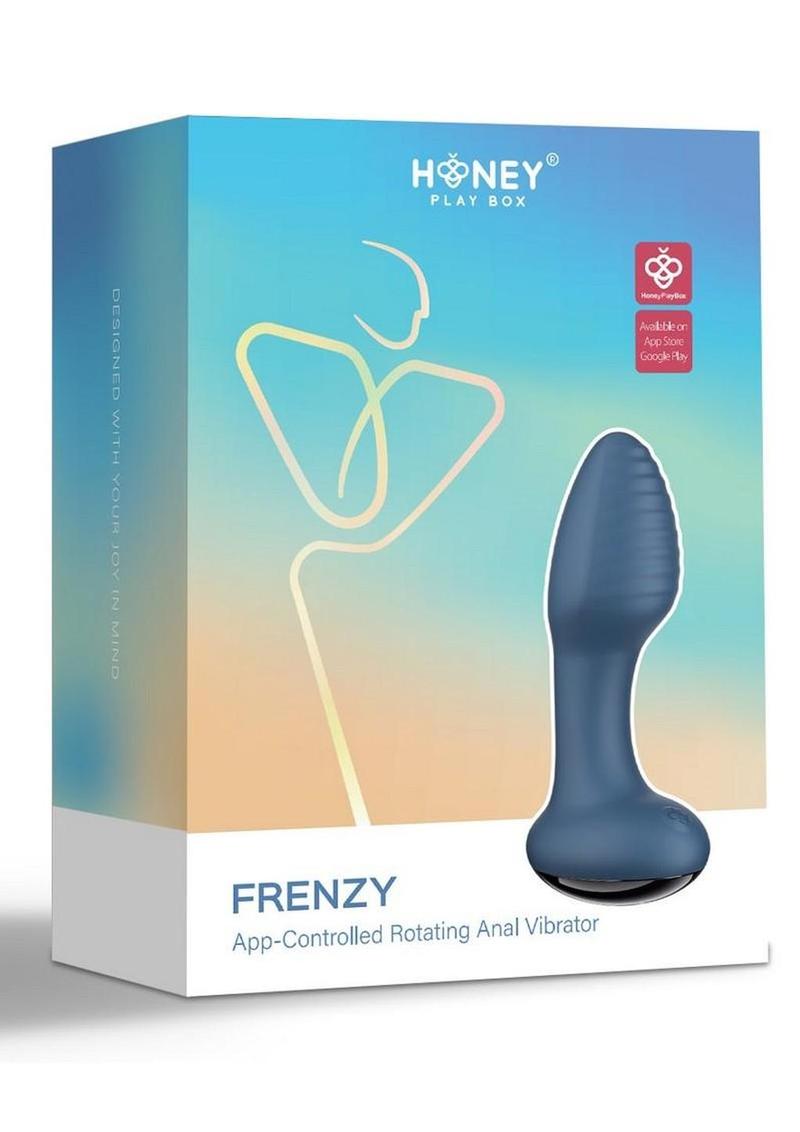 Frenzy Pressure Sensing App Control Rotating Rechargeable Silicone Butt Plug