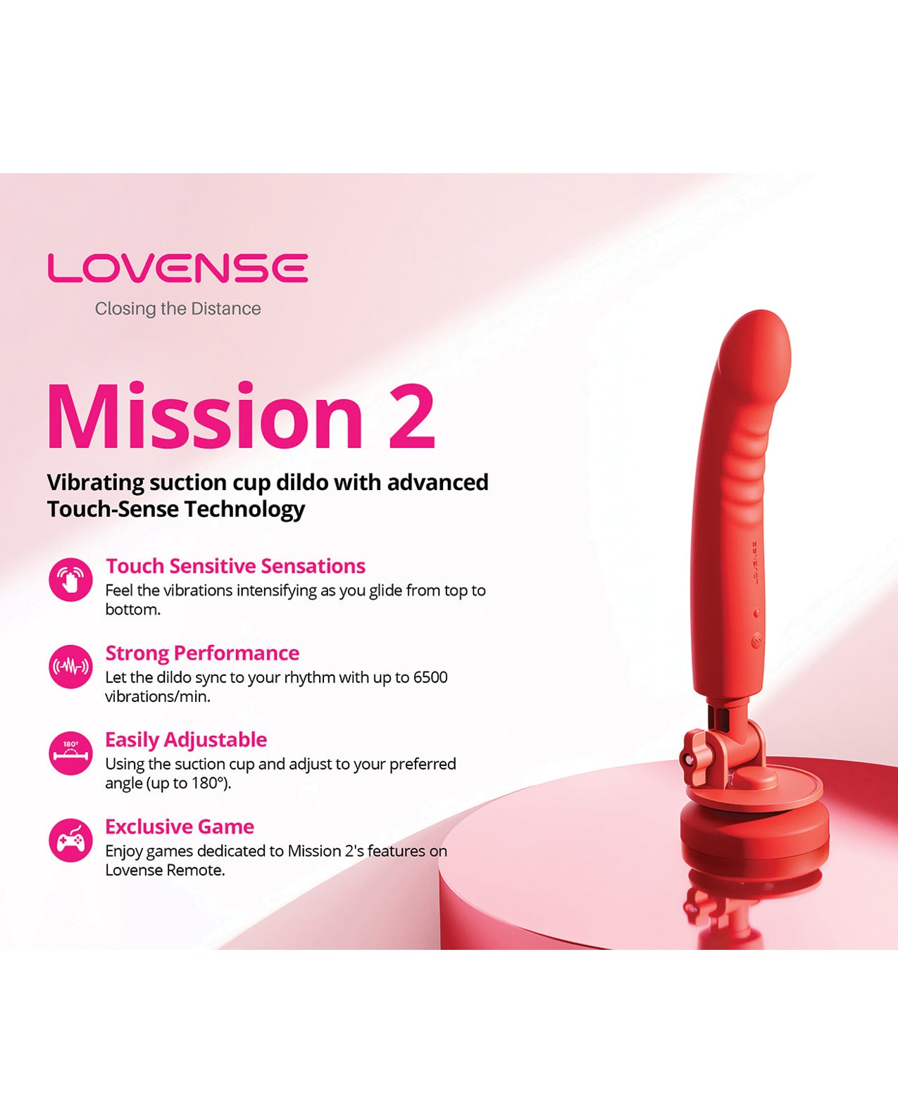 Lovense Mission 2 Touch-Sensitive Tech