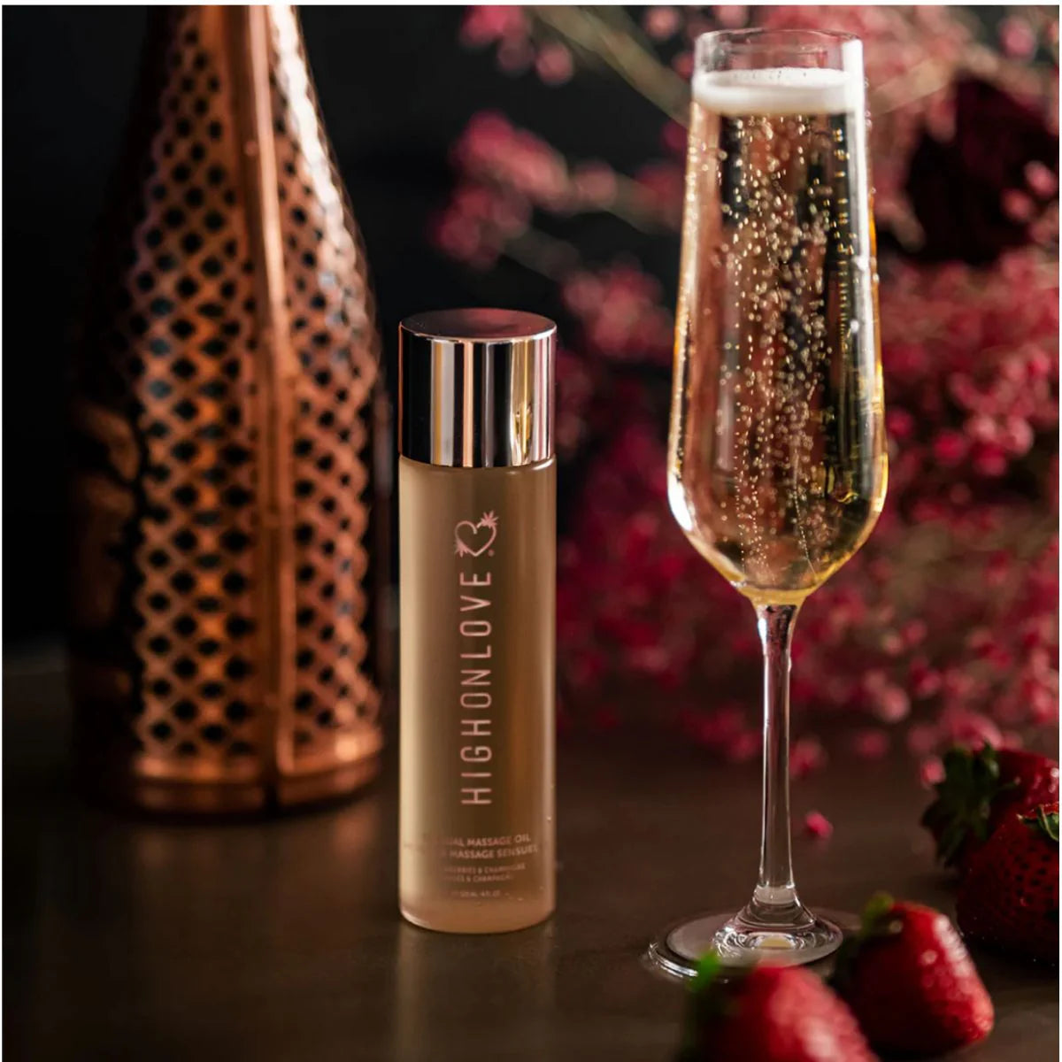 Massage Oil - Strawberries & Champagne - 120ml