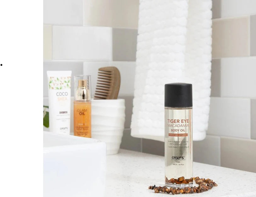 Tiger Eye Macadamia Crystal Body Oil