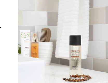 Tiger Eye Macadamia Crystal Body Oil