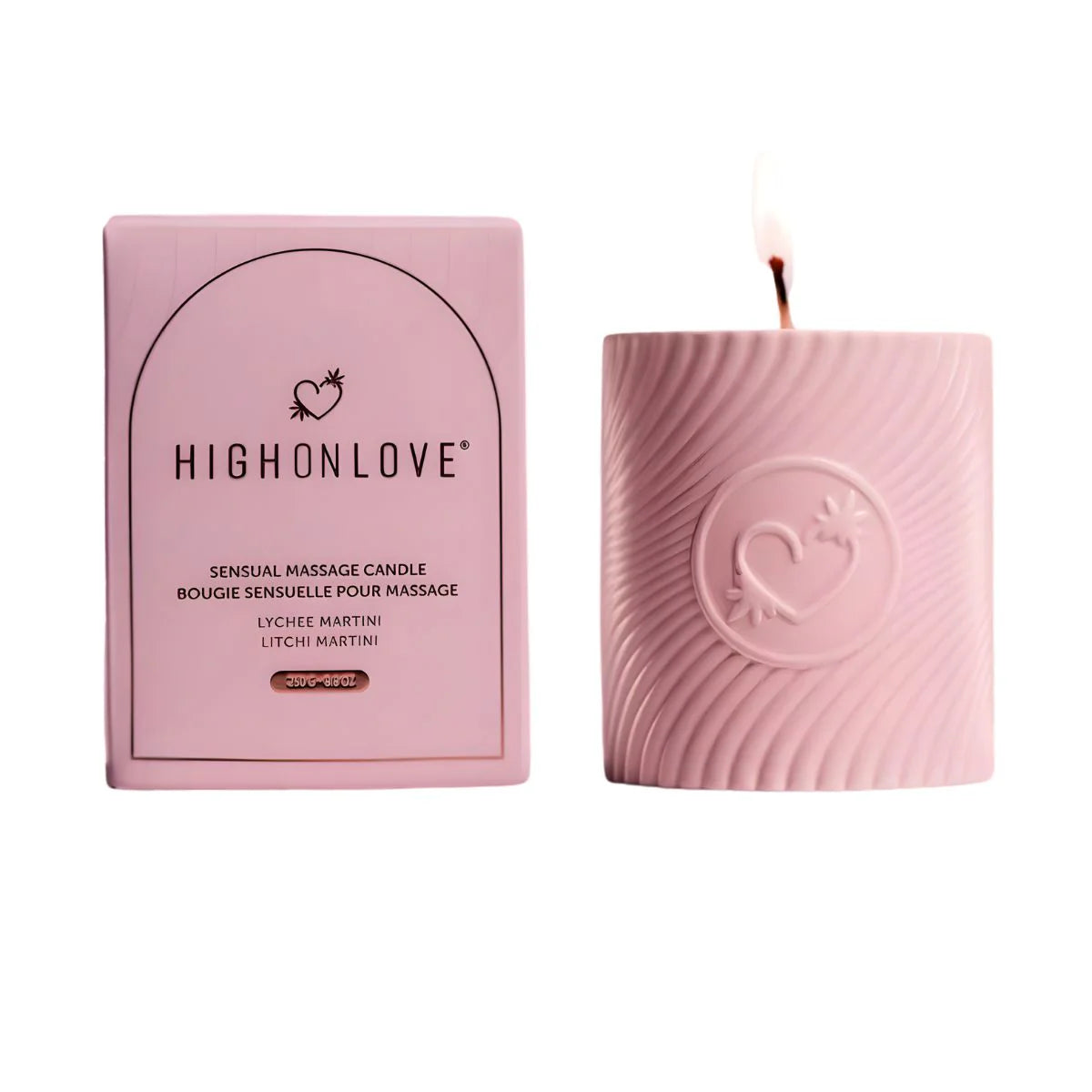 Pink Massage Candle - Strawberry Champagne